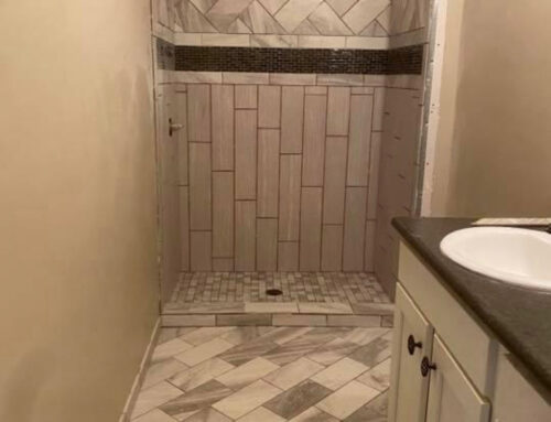 Residential tile shower